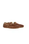 Valentino Women's Caramel Leather Plaster Caster Loafers