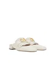 Valentino Vlogo Signature Leather Slippers