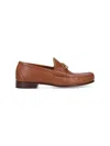 Valentino Garavani Dark Brown Leather Loafers In Brown
