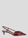 Valentino Red Vlogo Signature Slingback Heels