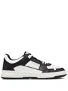 Valentino Garavani Men Two-tone Leather Freedots Sneakers In Black