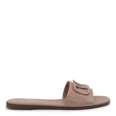 Valentino Garavani Flat Shoes In Beige