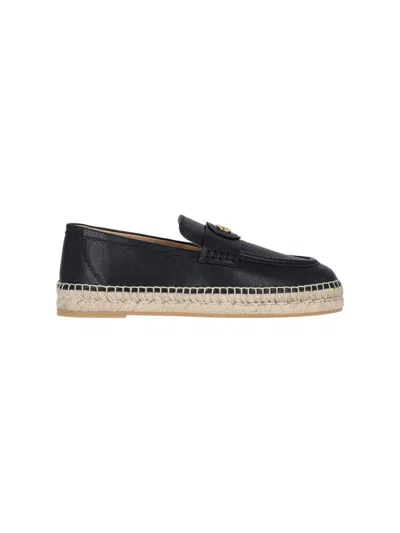 Valentino Garavani Flat Shoes In Black