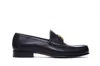 Valentino Garavani Vlogo Signature Loafer With Gold-tone Logo Detail In Black