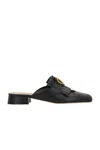 Valentino Women's Vlogo Signature Leather Slippers Sandal In Black