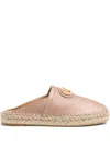 Valentino Vlogo Signature Grainy Leather Mule In Pink