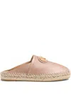 Valentino Vlogo Signature Grainy Leather Mule In Pink