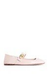 Valentino Mary-jane Ballerina Flats In Pink