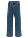 Valentino Denim Jeans With Back Patch Pockets