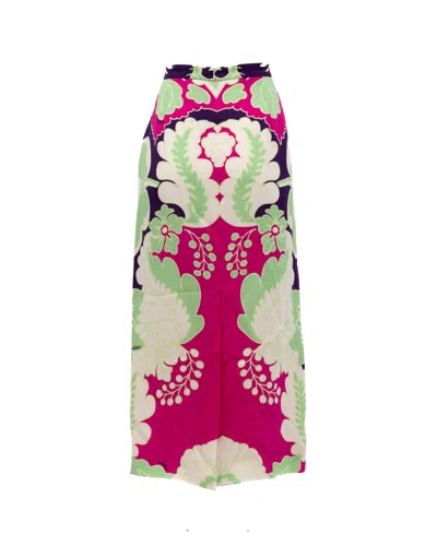 Valentino Garavani Floral Jacquard Skirt In Multi