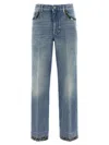 Valentino Straight-fit Denim Pants With Colorful Embellishments