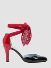 Valentino Lace-up Patent Bicolor Pumps 8.5cm Heel