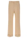 Valentino Camel-coloured Wool Trousers