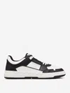 Valentino Garavani Men Two-tone Leather Freedots Sneakers In Black