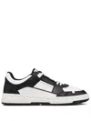 Valentino Dotsliberty Sneakers Leather Perforated Toe In Black