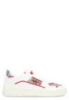 Valentino Leather Freedots Sneakers Panels Patterned In White