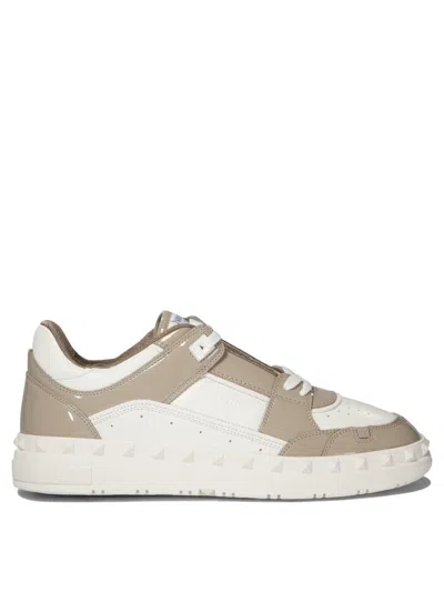 Valentino Garavani "freedots" Trainers In Neutral