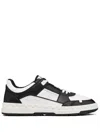 Valentino Garavani Men Two-tone Leather Freedots Sneakers In Black