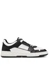 Valentino Dotsliberty Sneakers Leather Perforated Toe In Black