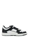 Valentino Garavani Men Two-tone Leather Freedots Sneakers In Black