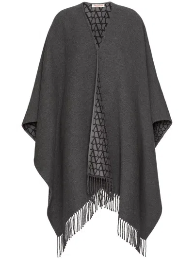 VALENTINO VALENTINO GARAVANI FRINGED DOUBLE PONCHO