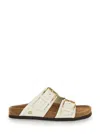 Valentino Garavani Fussfriend Calfskin Slide Sandal 30 Mm Woman Ivory 39.5 In Multicolor