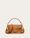 Valentino Garavani Alltime Grainy Calfskin Shoulder Bag Woman Almond Uni