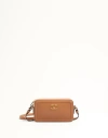 Valentino Garavani Garavani Alltime Mini Shoulder Bag In Grainy Calfskin Woman Almond Uni In Brown