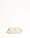 Valentino Garavani Garavani Alltime Mini Shoulder Bag In Grainy Calfskin Woman Ivory Uni In Neutral