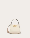Valentino Alltime Small Handbag Made Of Grained Calf Leather In Elfenbein