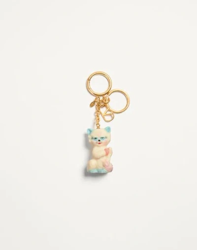 VALENTINO GARAVANI VALENTINO GARAVANI GARAVANI LE CHAT DE LA MAISON NYLON BAG CHARM WITH KEY RING
