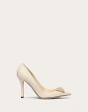 VALENTINO GARAVANI VALENTINO GARAVANI GARAVANI ONE STUD PUMP WITH CRYSTALS 100MM WOMAN LIGHT IVORY 41.5