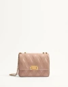 Valentino Garavani Garavani Quiltie 67 Medium Shoulder Bag In Quilted Nappa Leather Woman Rose Canne In Rose Cannelle