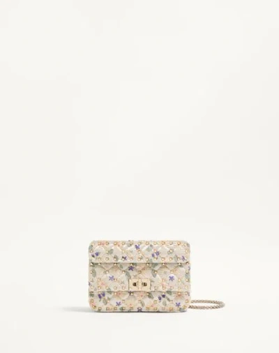 Valentino Garavani Garavani Rockstud Spike Small Jacquard Bag Woman Multicolour Uni