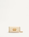 Valentino Garavani Garavani Vain Clutch Bag In Shiny Calfskin Woman Butter Uni In Neutral