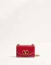 Valentino Garavani Garavani Vain Small Shoulder Bag In Shiny Calfskin Woman Rosso Valentino Uni