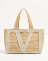Valentino Large Raffia Viva Superstar Crochet Tote Bag