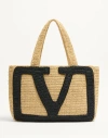 Valentino Garavani Garavani Viva Superstar Large Raffia Shopping Bag Woman Natural Uni
