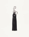 Valentino Garavani Garavani Vlogo Signature Key Ring In Grainy Calfskin And Metal