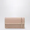 Valentino Garnet Calfskin Rockstud Chain Wallet In Multi