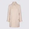 Valentino Garavani Wool Drap Coat Coats And Trench Coats Beige In Brown