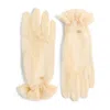 Valentino Women's Natural Glove With Golden Logo Lace