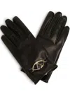 Valentino Luxury Leather Gloves With Elegant Logo Detail And Refined Finish