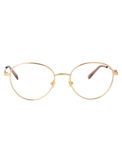 Valentino Garavani Gold Gold Transparent Metal Glasses