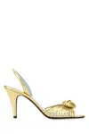 Valentino Garavani Gold Leather Royal Sandals
