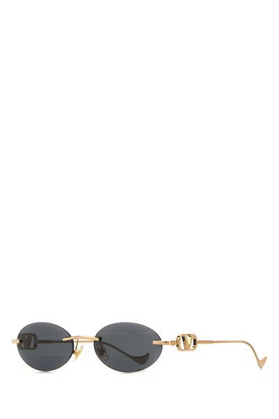 Valentino Garavani Gold Metal Sunglasses