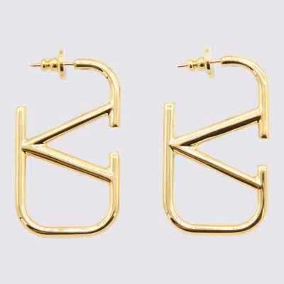 Valentino Garavani Gold Tone Brass Earrings