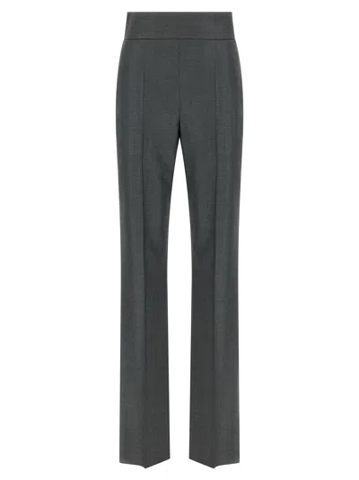 Valentino Garavani Gray Virgin Wool Dress Women's Pants