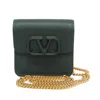 VALENTINO GARAVANI VALENTINO GARAVANI GREEN LEATHER SHOULDER BAG (PRE-OWNED)