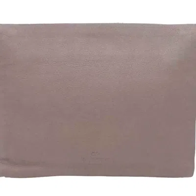 Valentino Garavani Grey Leather Clutch Bag ()
